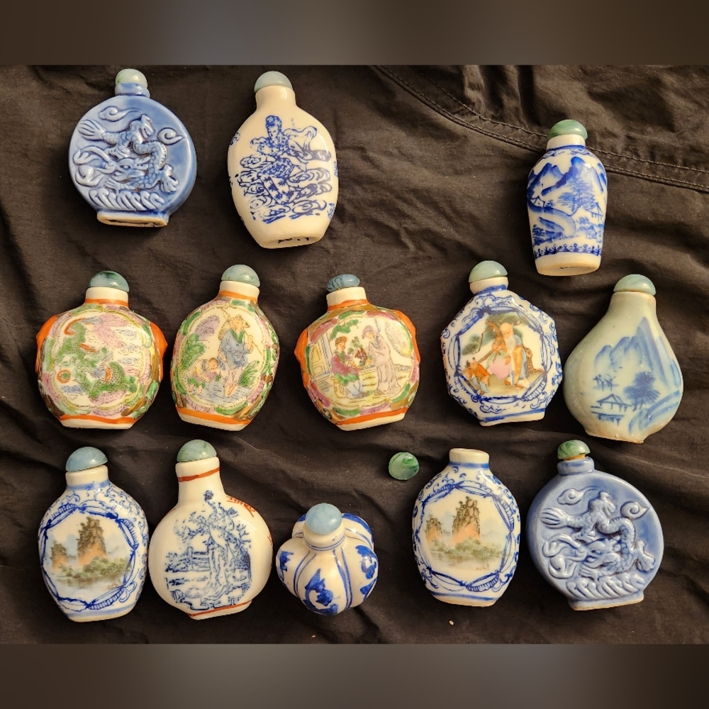 Blue and White Porcelain Art Set